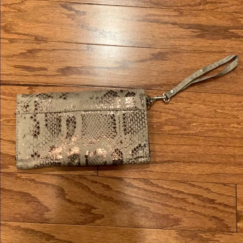Vintage Snakeskin Wristlet Clutch
